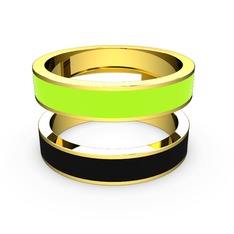 8 ayar altın yüzük (Siyah mineli)