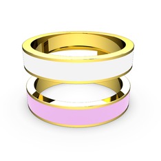 8 ayar altın yüzük (Açık pembe mineli)