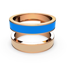 14 ayar rose altın yüzük (Ekru mineli)