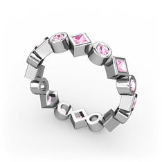 Vanora Tamtur Yüzük - Pembe kuvars 925 ayar gümüş yüzük #1dpwk4m