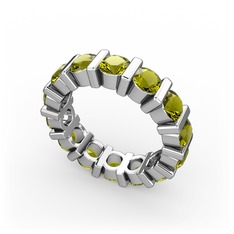 Peridot 925 ayar gümüş yüzük