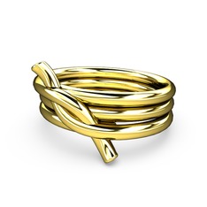 Fiador Düğüm Yüzük - 14 ayar altın yüzük #le370c