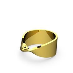 Roventa yüzük - 925 ayar altın kaplama gümüş yüzük #1l2sfvm