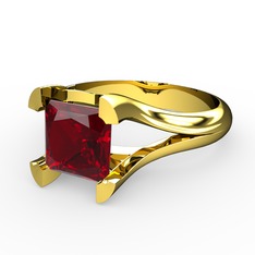Garnet 8 ayar altın yüzük
