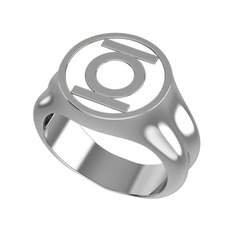 925 ayar gümüş yüzük (Beyaz mineli)