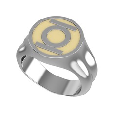 925 ayar gümüş yüzük (Ekru mineli)