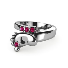 Rodolit garnet 925 ayar gümüş yüzük