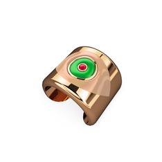 14 ayar rose altın yüzük (Ekru mineli)