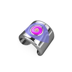 925 ayar gümüş yüzük (Menekşe mineli)