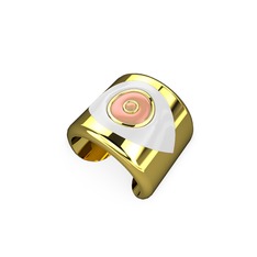 Palmira Mineli Nazar Yüzük - 14 ayar altın yüzük (Beyaz mineli) #1b8117e