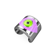 925 ayar gümüş yüzük (Açık pembe mineli)