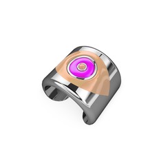 925 ayar gümüş yüzük (Ekru mineli)