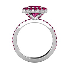 Hale Tektaş Yüzük - Rodolit garnet 925 ayar gümüş yüzük #1rgqr0j