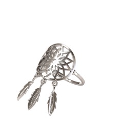 Dreamcatcher Yüzük - 925 ayar gümüş yüzük #udnpla