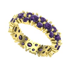 Elin Tamtur Yüzük - Ametist 18 ayar altın yüzük #12ja77g