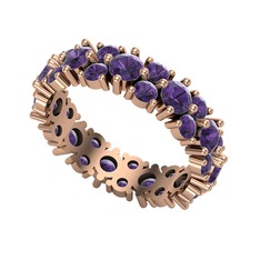 Elin Tamtur Yüzük - Ametist 18 ayar rose altın yüzük #1cktibx