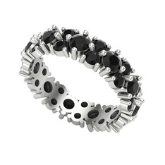 Elin Tamtur Yüzük - Siyah zirkon 925 ayar gümüş yüzük #1juspfm