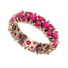 Elin Tamtur Yüzük - Rodolit garnet 18 ayar rose altın yüzük #1smayez