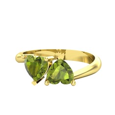 Peridot 8 ayar altın yüzük