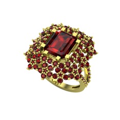Garnet 8 ayar altın yüzük
