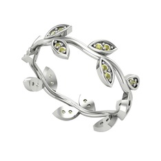 Peridot 925 ayar gümüş yüzük