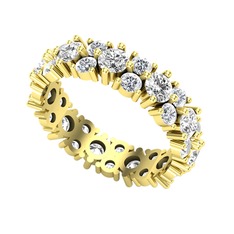 Büyük Elin Tamtur Yüzük - Swarovski ve pırlanta 18 ayar altın yüzük (3.52 karat) #17k6oew