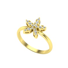 Pırlanta 14 ayar altın yüzük (0.3 karat)