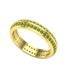 Peridot 8 ayar altın yüzük