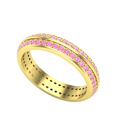 Arne Tamtur Yüzük - Pembe kuvars 18 ayar altın yüzük #n5s7qr