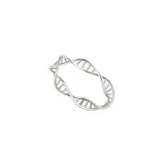 DNA Yüzük - 14 ayar beyaz altın yüzük #1gt4oce