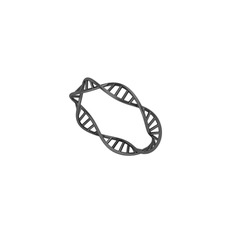 DNA Yüzük - 925 ayar siyah rodyum kaplama gümüş yüzük #bikv5i
