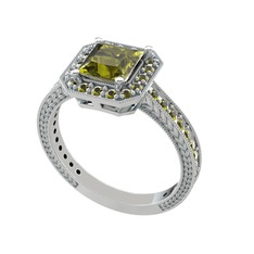 Althea Yüzük - Peridot 925 ayar gümüş yüzük #kn6bt7