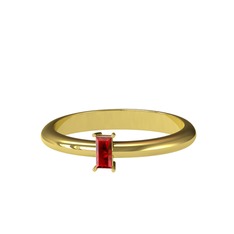Minimal Dion Yüzük - Garnet 14 ayar altın yüzük #1cz4kpb