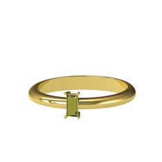 Minimal Dion Yüzük - Peridot 14 ayar altın yüzük #3v68vy