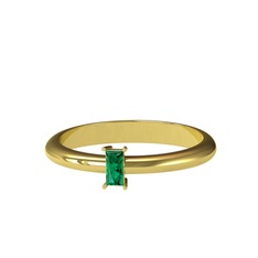 Minimal Dion Yüzük - Yeşil kuvars 14 ayar altın yüzük #d2928c