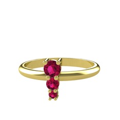 Madga Yüzük - Rodolit garnet 18 ayar altın yüzük #pvcb90