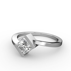 Bias Tektaş Yüzük - Beyaz zirkon 925 ayar gümüş yüzük #vjsgpt