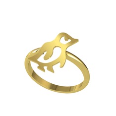 Penguen Yüzük - 14 ayar altın yüzük #q121dv