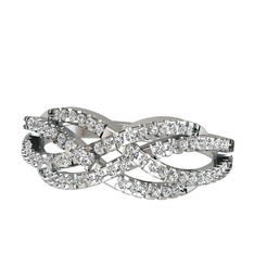 İkili Sonsuzluk Yüzük - Swarovski 925 ayar gümüş yüzük #13fdzyc