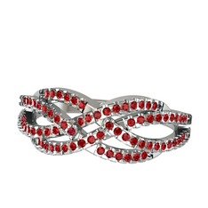 Garnet 925 ayar gümüş yüzük