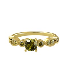 Peridot 18 ayar altın yüzük