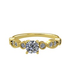 Minimal Meria Yüzük - Pırlanta 8 ayar altın yüzük (0.788 karat) #mufd9p