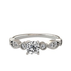 Swarovski ve beyaz zirkon 925 ayar gümüş yüzük
