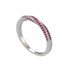 Rodolit garnet 925 ayar gümüş yüzük