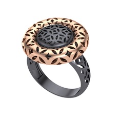 925 ayar siyah rodyum kaplama gümüş yüzük