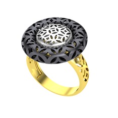 Adinkra Yüzük - 925 ayar gümüş yüzük #18k0m59