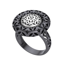 14 ayar beyaz altın yüzük