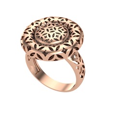 925 ayar rose altın kaplama gümüş yüzük