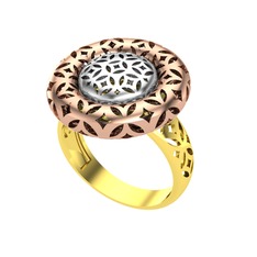 8 ayar beyaz altın yüzük