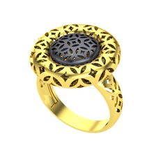 925 ayar siyah rodyum kaplama gümüş yüzük